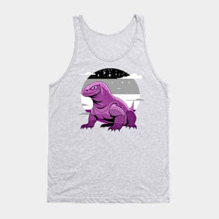 Asexual Pride Komodo Dragon Tank Top